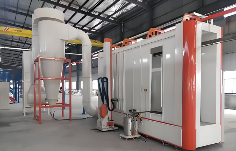 粉体喷房(多管小旋风+滤芯回收)